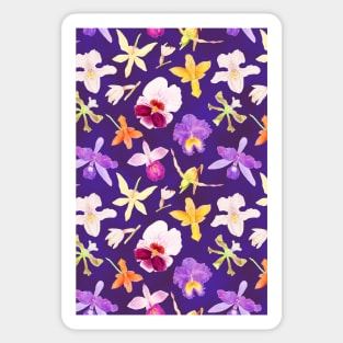 Festive orchids Sticker